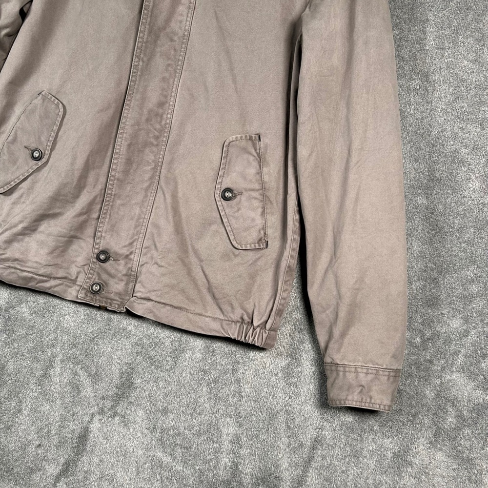 White Stuff Harrington Jacket Laundered Classics Mens S Taupe Grey Cotton Twill - Picture 4 of 16